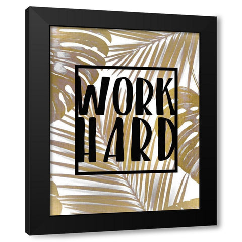 Positive C Black Modern Wood Framed Art Print by Kimberly, Allen