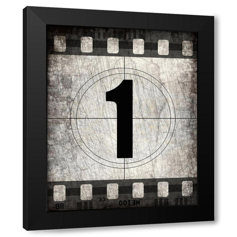 Film 1 Black Modern Wood Framed Art Print by Kimberly, Allen