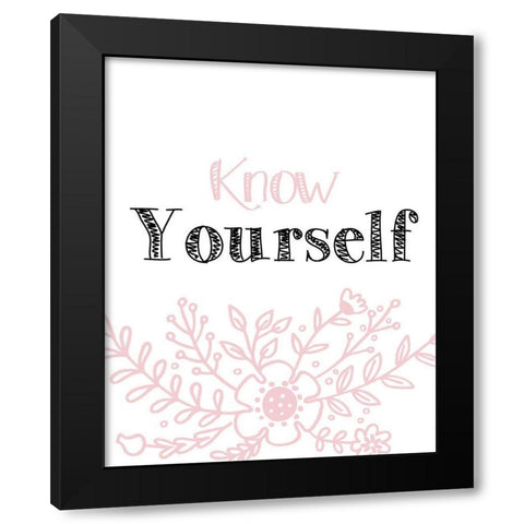 Yourself 1 Black Modern Wood Framed Art Print with Double Matting by Kimberly, Allen