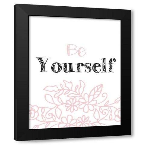 Yourself 2 Black Modern Wood Framed Art Print with Double Matting by Kimberly, Allen