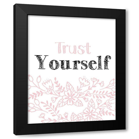 Yourself 3 Black Modern Wood Framed Art Print with Double Matting by Kimberly, Allen