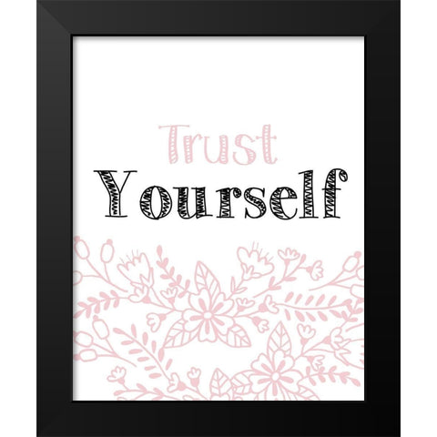 Yourself 3 Black Modern Wood Framed Art Print by Kimberly, Allen