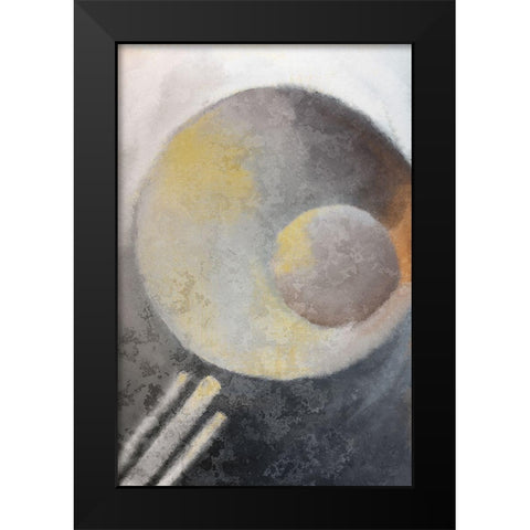 Concrete Circle 1 Black Modern Wood Framed Art Print by Kimberly, Allen