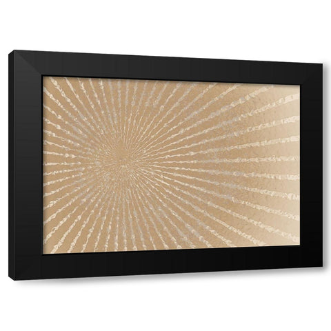 Burst Black Modern Wood Framed Art Print with Double Matting by Kimberly, Allen