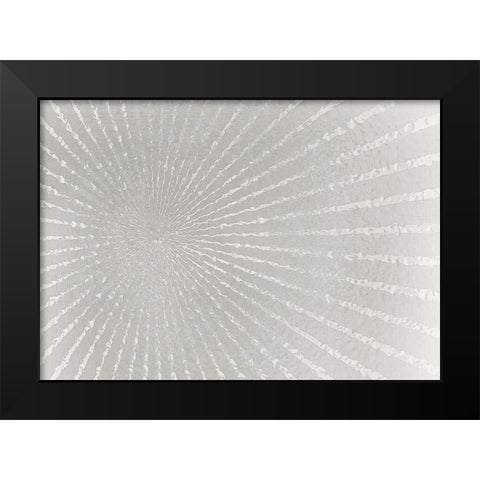 Silver Burst Black Modern Wood Framed Art Print by Kimberly, Allen