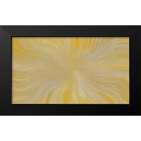 Yellow Dreams Black Modern Wood Framed Art Print by Kimberly, Allen