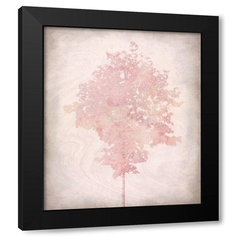 Pink Tree 1 Black Modern Wood Framed Art Print with Double Matting by Kimberly, Allen