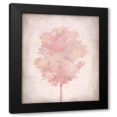 Pink Tree 2 Black Modern Wood Framed Art Print with Double Matting by Kimberly, Allen