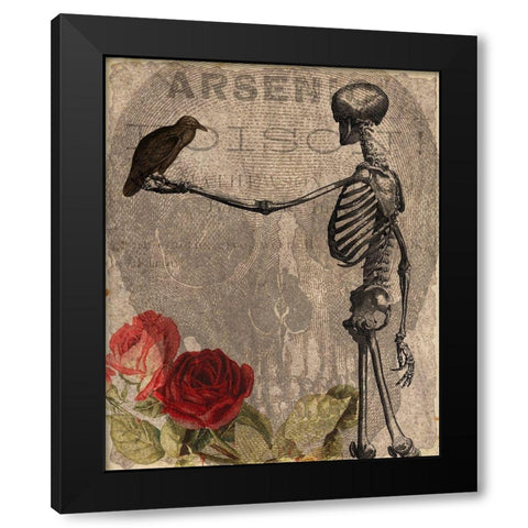 Afterlife Friends Black Modern Wood Framed Art Print by Kimberly, Allen