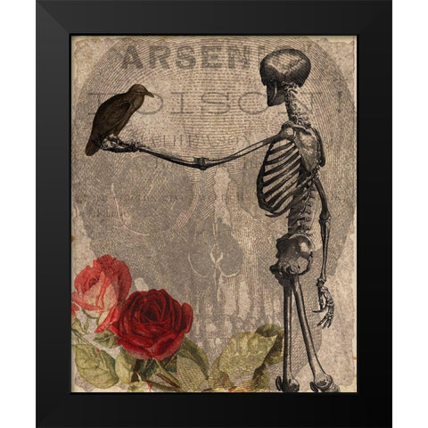 Afterlife Friends Black Modern Wood Framed Art Print by Kimberly, Allen