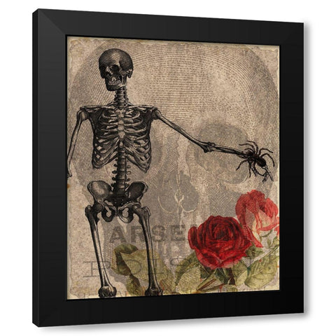 Afterlife Friends 2 Black Modern Wood Framed Art Print by Kimberly, Allen