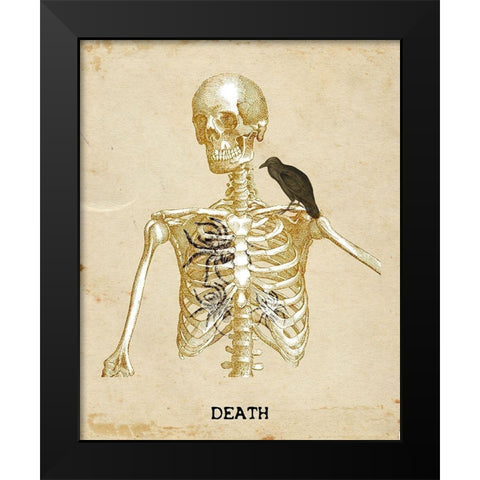 Death Black Modern Wood Framed Art Print by Kimberly, Allen
