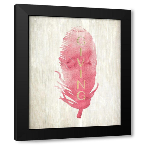 Leaf Tones 2 Black Modern Wood Framed Art Print with Double Matting by Kimberly, Allen