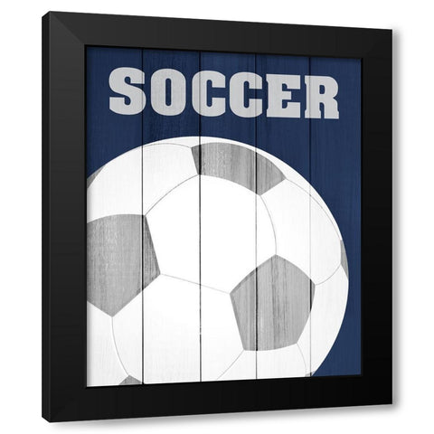 Play 1 Black Modern Wood Framed Art Print by Kimberly, Allen