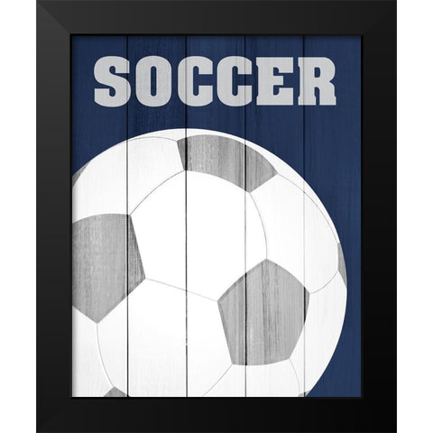 Play 1 Black Modern Wood Framed Art Print by Kimberly, Allen