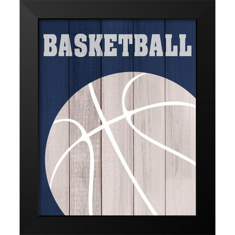 Play 2 Black Modern Wood Framed Art Print by Kimberly, Allen