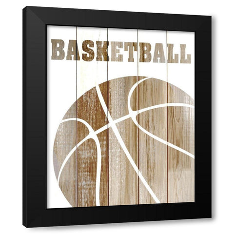 Lets Play 2 Black Modern Wood Framed Art Print with Double Matting by Kimberly, Allen