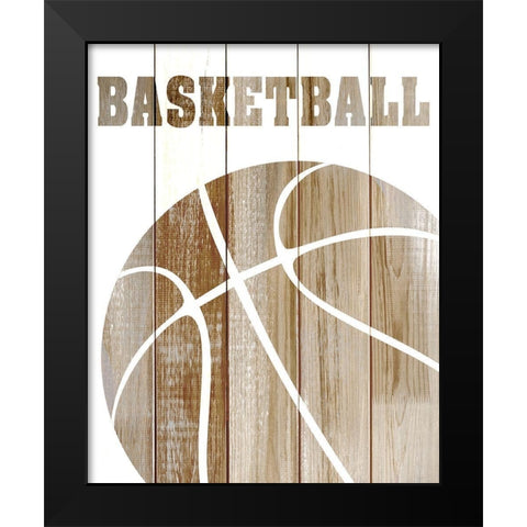 Lets Play 2 Black Modern Wood Framed Art Print by Kimberly, Allen