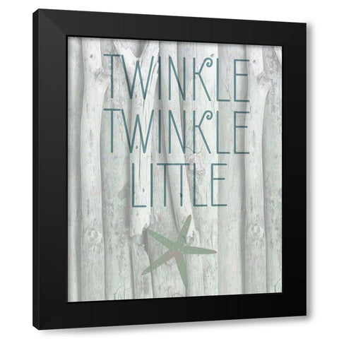 Driftwood Christmas 3 Black Modern Wood Framed Art Print with Double Matting by Kimberly, Allen