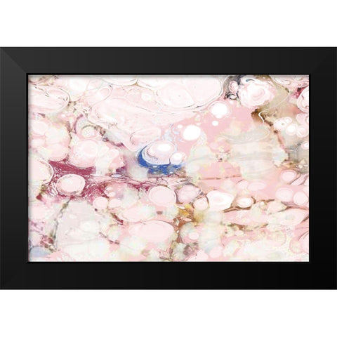 Circles of Blush Black Modern Wood Framed Art Print by Kimberly, Allen