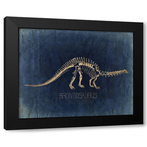 Dino Bones 2 Black Modern Wood Framed Art Print by Kimberly, Allen