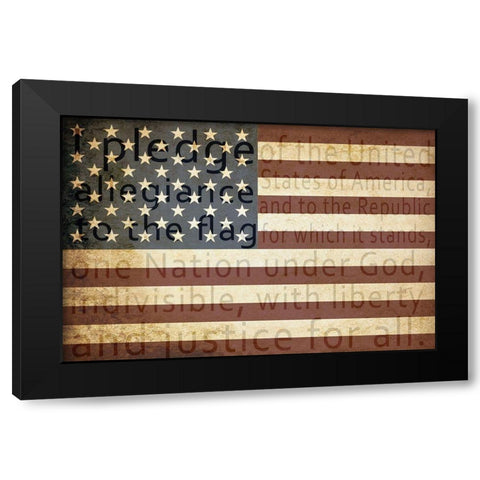 I Pledge Black Modern Wood Framed Art Print by Kimberly, Allen