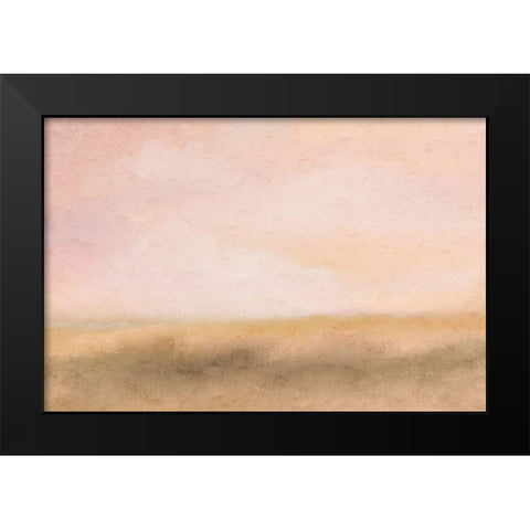 Pink Dusk Black Modern Wood Framed Art Print by Kimberly, Allen