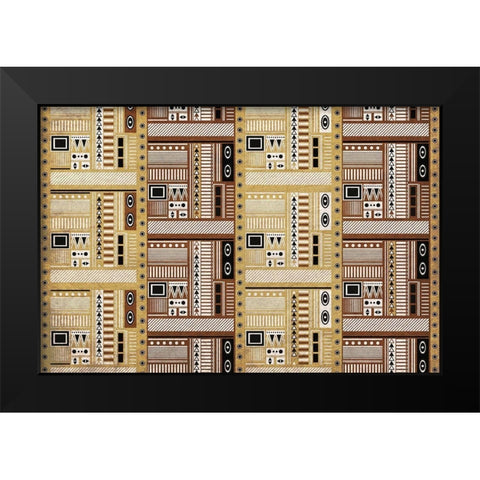 Print 4 Black Modern Wood Framed Art Print by Kimberly, Allen