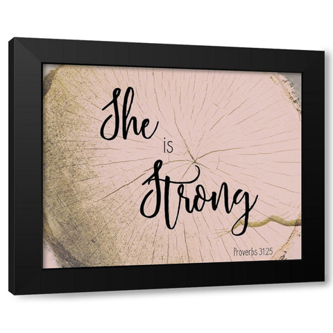She Is 4 Black Modern Wood Framed Art Print by Kimberly, Allen
