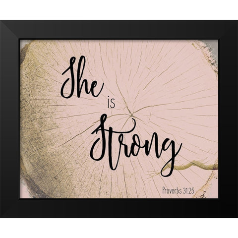 She Is 4 Black Modern Wood Framed Art Print by Kimberly, Allen