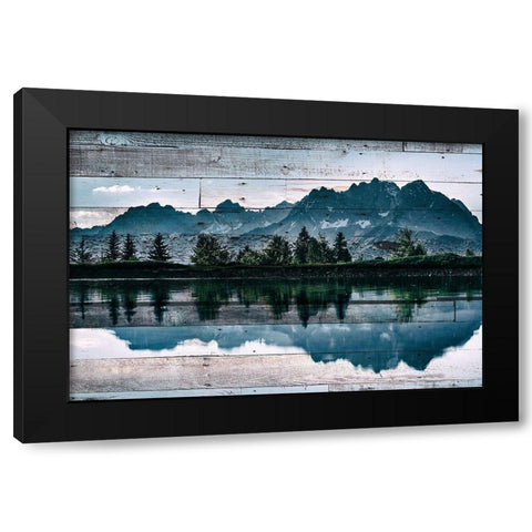 At the Lake C Black Modern Wood Framed Art Print by Kimberly, Allen