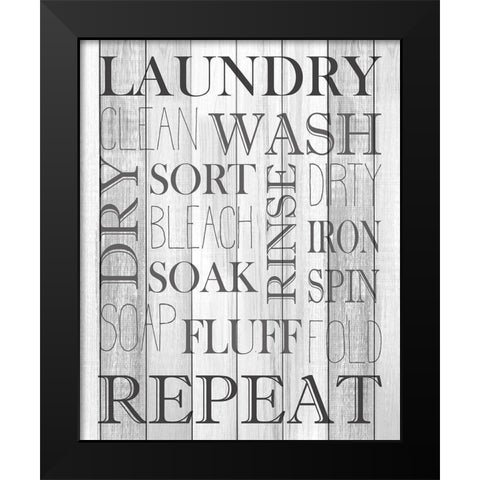 Repeat Black Modern Wood Framed Art Print by Kimberly, Allen