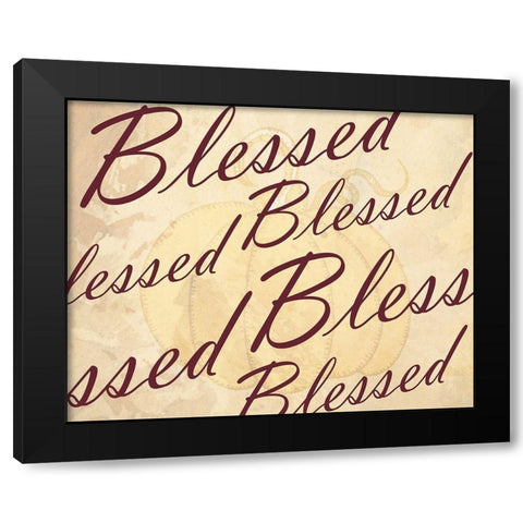 Blessed Black Modern Wood Framed Art Print with Double Matting by Kimberly, Allen
