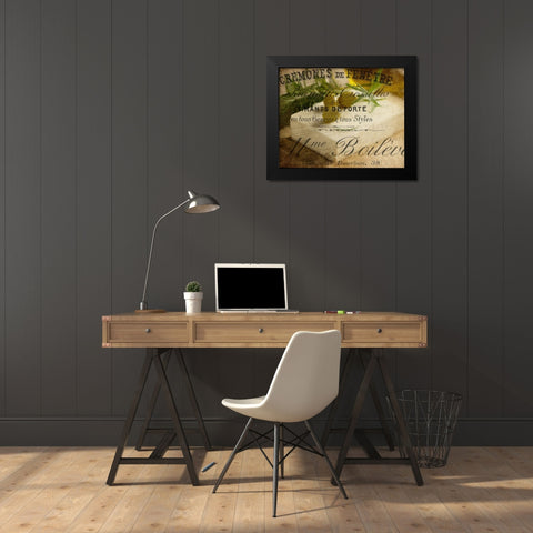 Olive and Cheese Black Modern Wood Framed Art Print by Kimberly, Allen