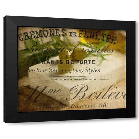 Olive and Cheese Black Modern Wood Framed Art Print with Double Matting by Kimberly, Allen