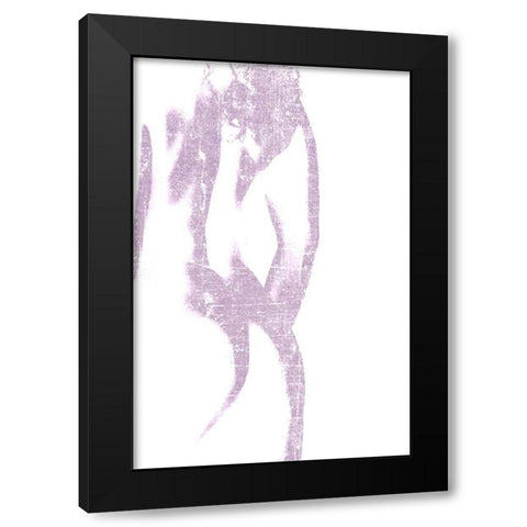 Violet Silhouette 1 Black Modern Wood Framed Art Print with Double Matting by Kimberly, Allen