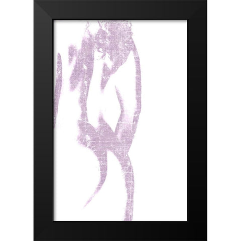 Violet Silhouette 1 Black Modern Wood Framed Art Print by Kimberly, Allen