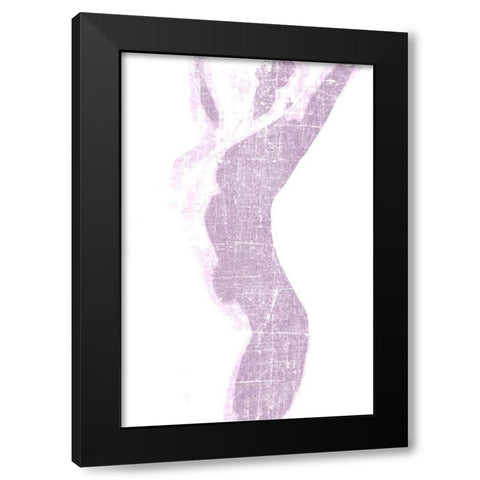 Violet Silhouette 2 Black Modern Wood Framed Art Print with Double Matting by Kimberly, Allen