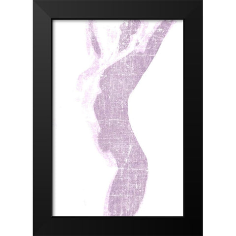Violet Silhouette 2 Black Modern Wood Framed Art Print by Kimberly, Allen