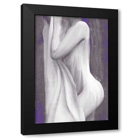 Curve Black Modern Wood Framed Art Print with Double Matting by Kimberly, Allen