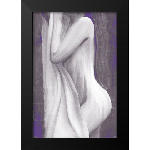 Curve Black Modern Wood Framed Art Print by Kimberly, Allen
