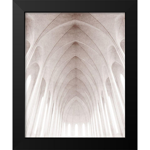 Arches 2 Black Modern Wood Framed Art Print by Kimberly, Allen