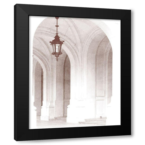 Arches 3 Black Modern Wood Framed Art Print by Kimberly, Allen