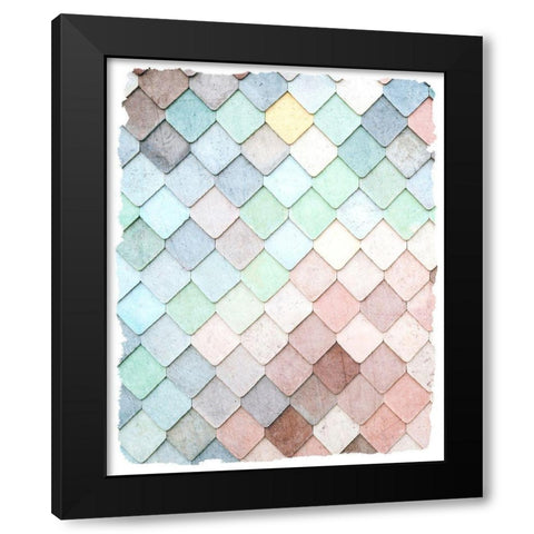 Tiled 1 Black Modern Wood Framed Art Print with Double Matting by Kimberly, Allen