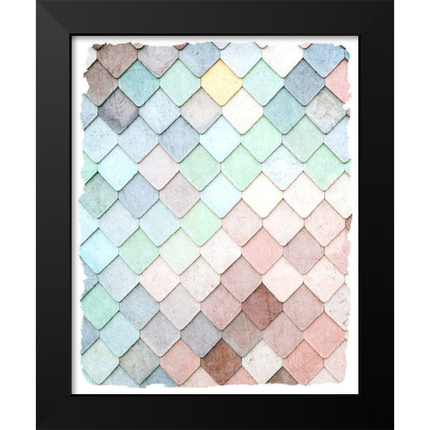 Tiled 1 Black Modern Wood Framed Art Print by Kimberly, Allen