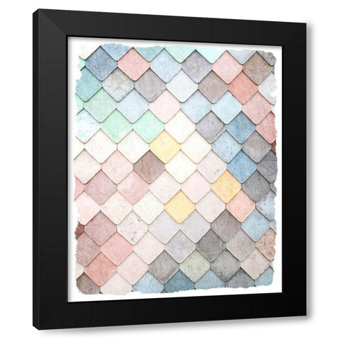 Tiled 2 Black Modern Wood Framed Art Print by Kimberly, Allen