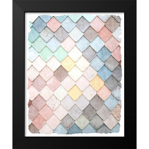 Tiled 2 Black Modern Wood Framed Art Print by Kimberly, Allen