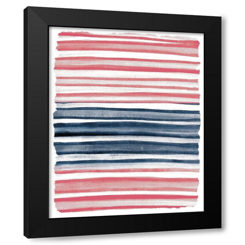 Layers 1 Black Modern Wood Framed Art Print with Double Matting by Kimberly, Allen
