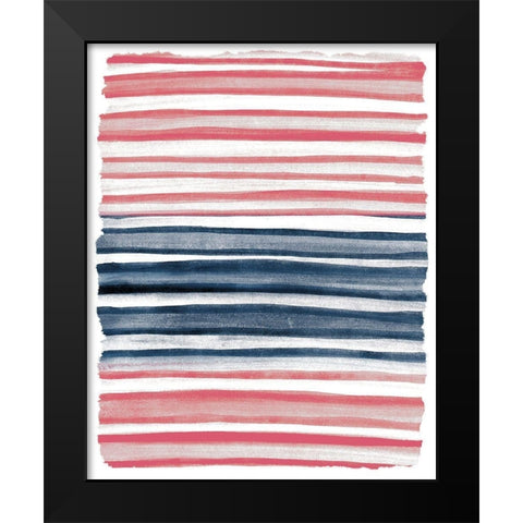 Layers 1 Black Modern Wood Framed Art Print by Kimberly, Allen