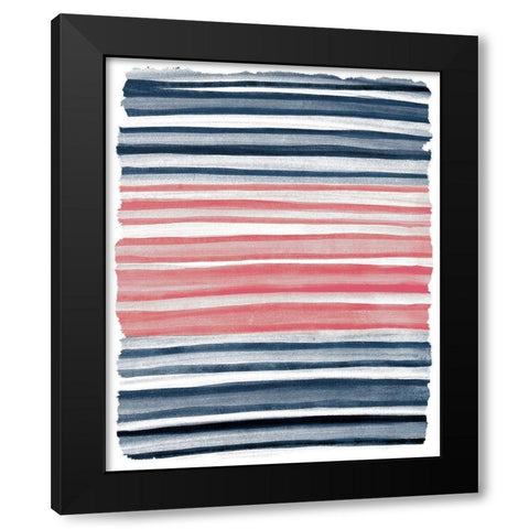 Layers 2 Black Modern Wood Framed Art Print with Double Matting by Kimberly, Allen
